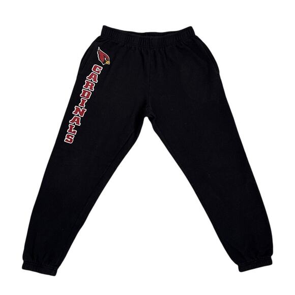 NFL Team Apparel Arizona Cardinals Joggers Black Sweatpants Size Men's Medium - Picture 1 of 3
